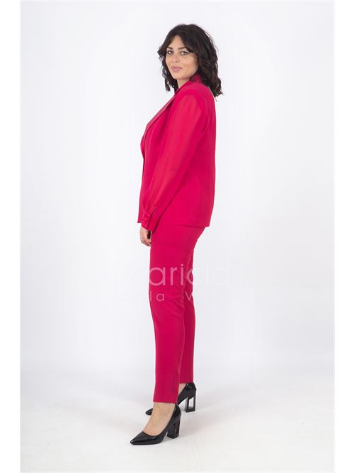 tailleur collo ricamo PAOLA FORTI | PF416FUXIA